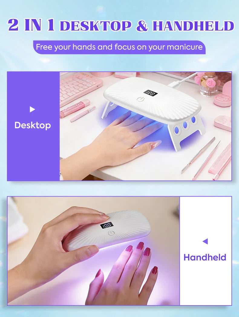 Lampe UV Ongles 2-en-1 – Séchage Rapide & Pro – photo 12