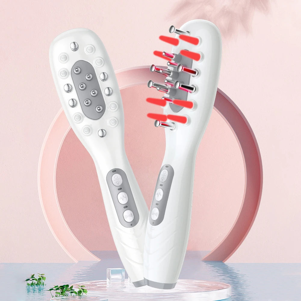 Brosse EMS Cuir Chevelu LED – Soin & Repousse
