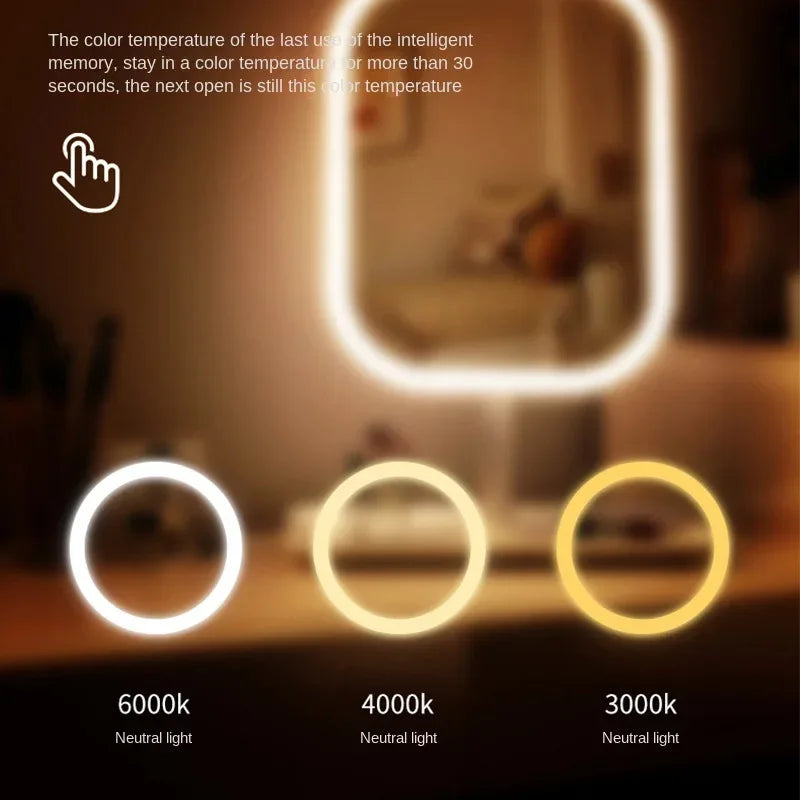 Miroir LED Tricolore – Maquillage Parfait en Toute Lumière – photo 5