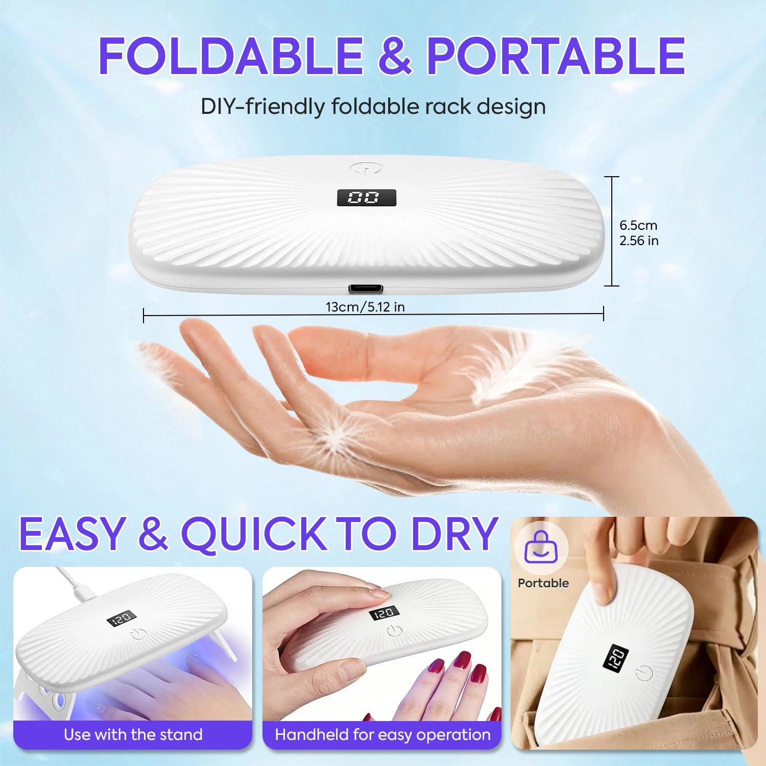 Lampe UV Ongles 2-en-1 – Séchage Rapide & Pro – photo 6