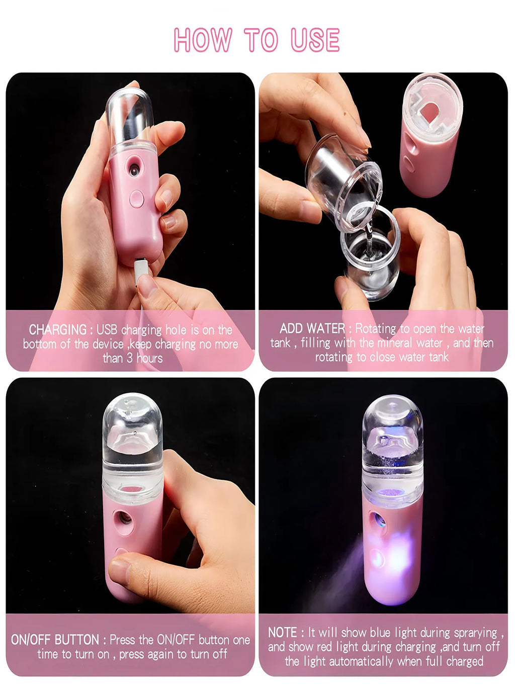 Vaporisateur Facial USB – Hydratation Instantanée – photo 5