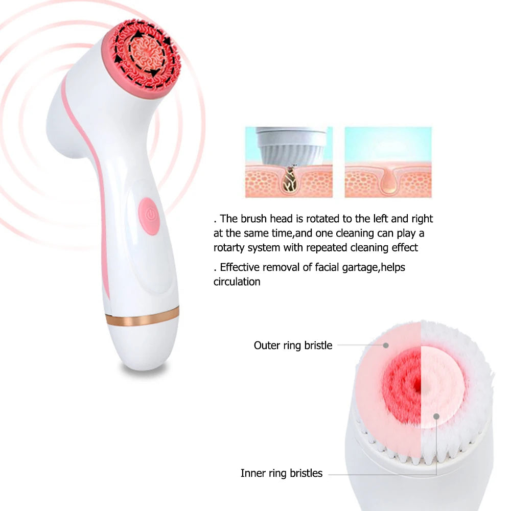 Brosse Visage 3-en-1 – Nettoyage Profond & Éclat - vue 2