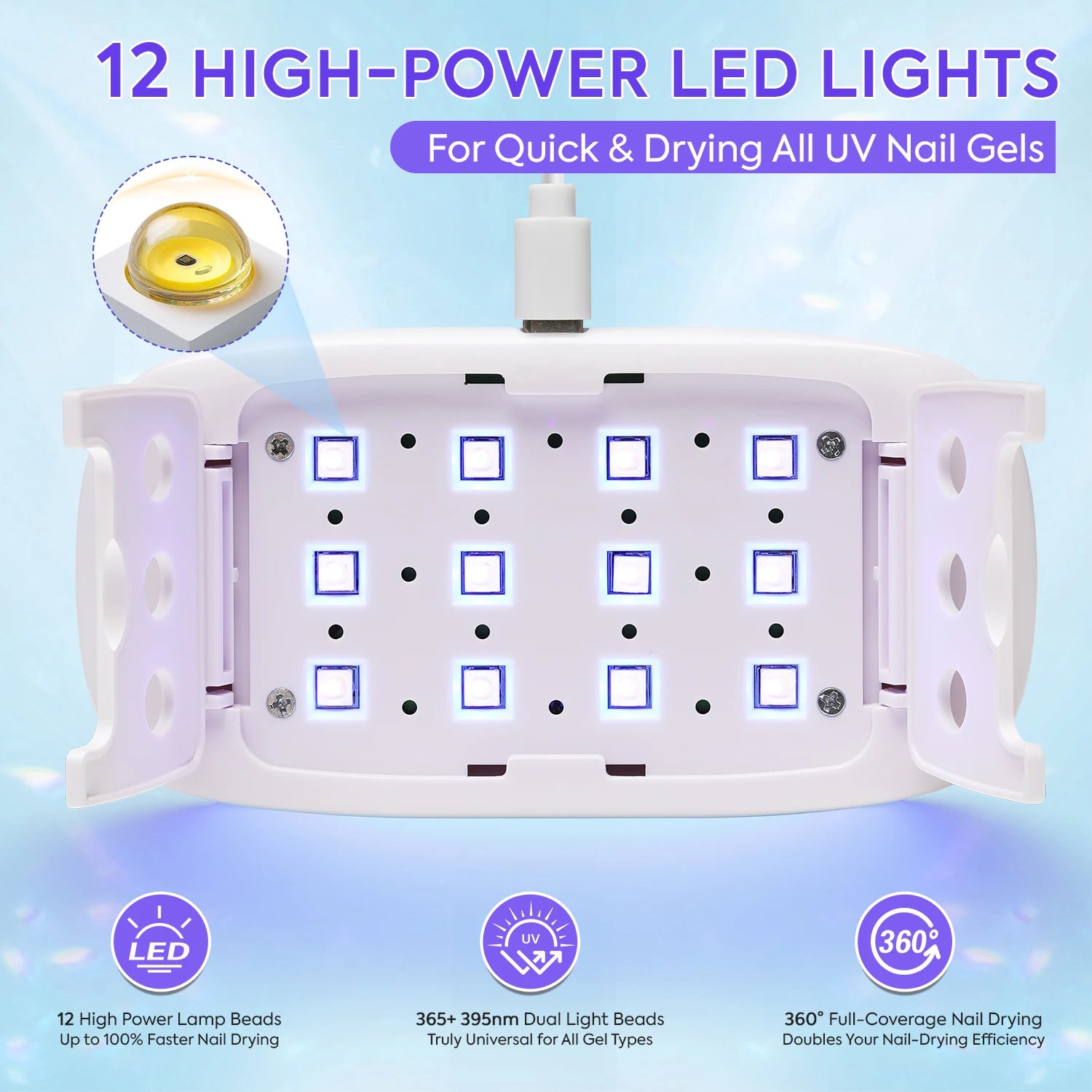Lampe UV Ongles 2-en-1 – Séchage Rapide & Pro – photo 5