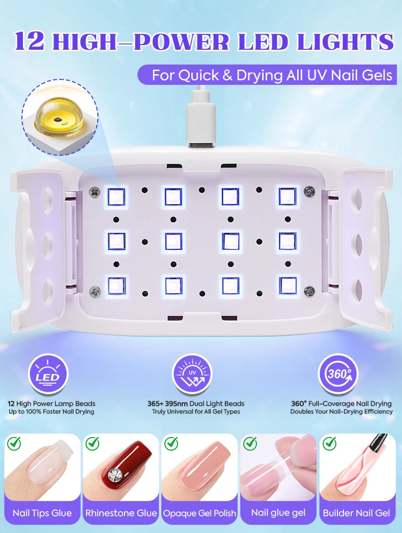 Lampe UV Ongles 2-en-1 – Séchage Rapide & Pro – photo 10